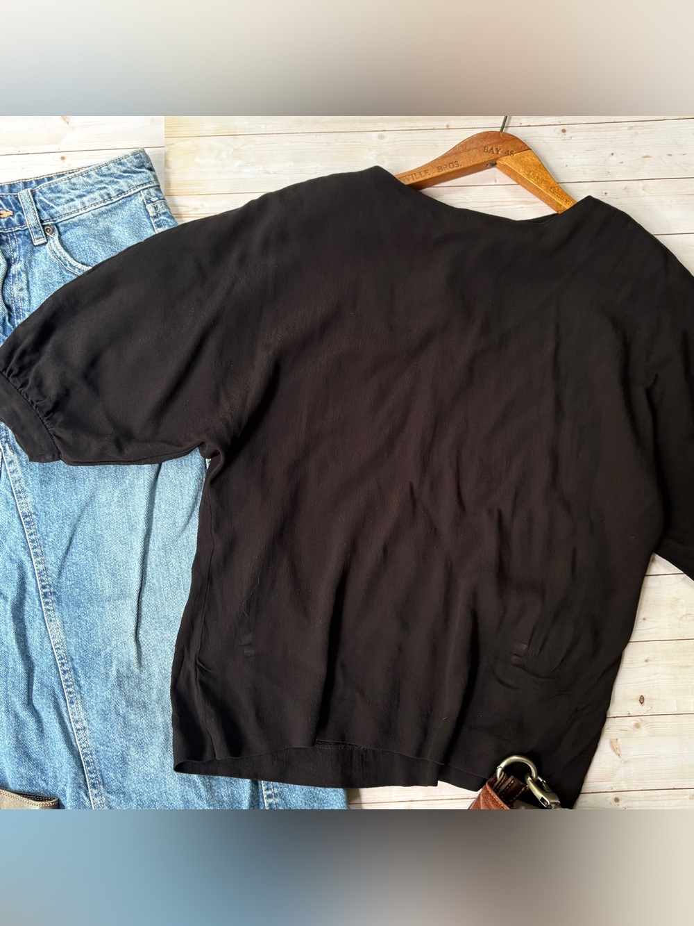 & Other Stories puff sleeve blouse - Picture 2 of 5